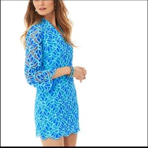 Aqua and Royal Blue Lilly Pulitzer Dress